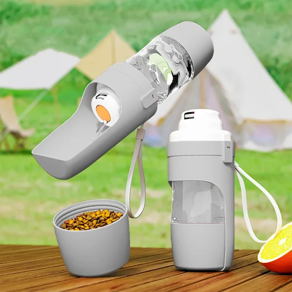 Portable Dog Cat Water Bottle with Storage