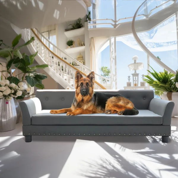 BINGOPAW Rectangle Pet Bed for Medium and Large Dogs,