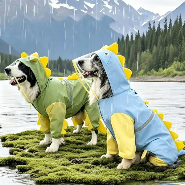 Large Dog Dinosaur Raincoat