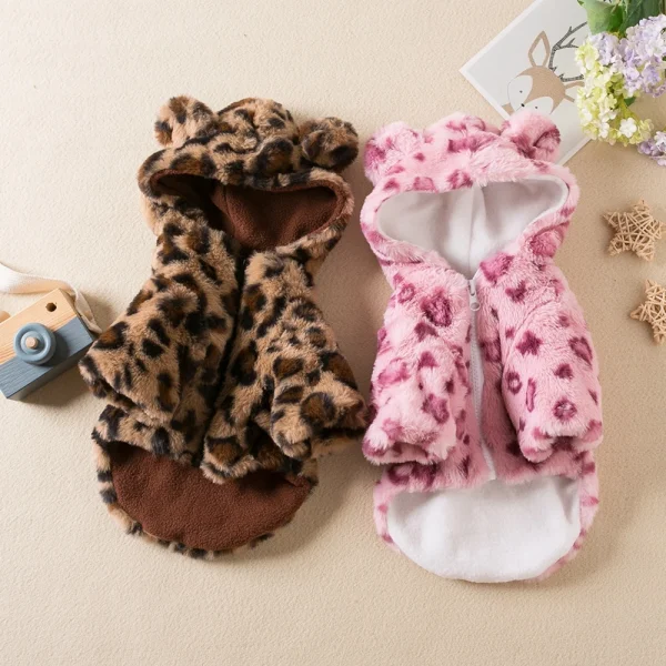 Winter Pet Dog Clothes Warm Fleece Dog Hoodie