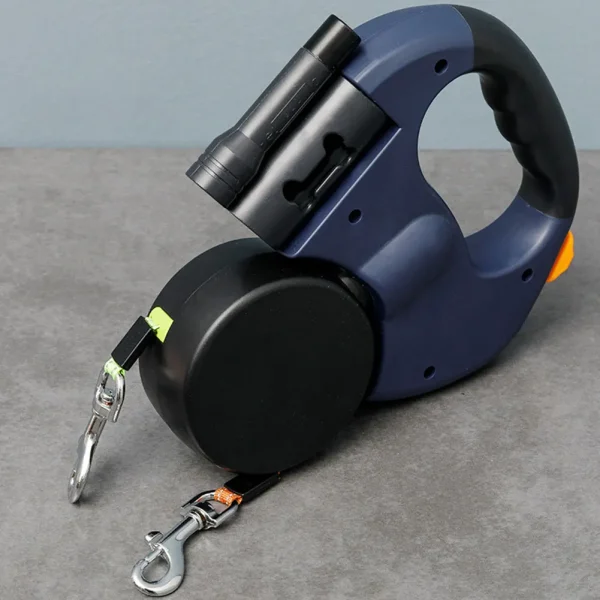 Double-Headed Dog Leash Traction Rope with LED Light